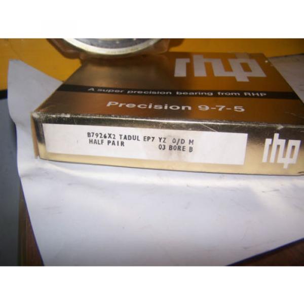Inch Tapered Roller Bearing NEW  530TQO750-2  RHP SUPER PRECISION BEARING 9-7-5 MODEL B7926X2 #2 image