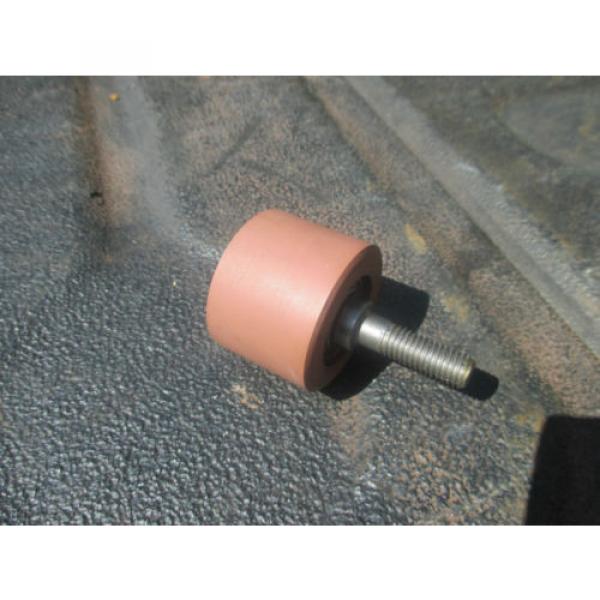 Industrial Plain Bearing RHP  530TQO780-2  rubber coated bearing idler roller 1.5&#034; OD w/  treaded stud shielded bearing #1 image