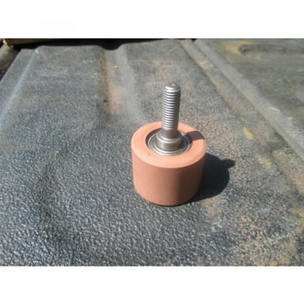 Industrial Plain Bearing RHP  530TQO780-2  rubber coated bearing idler roller 1.5&#034; OD w/  treaded stud shielded bearing #2 image
