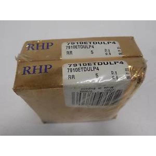 Industrial TRB RHP  LM287849D/LM287810/LM287810D  ANGULAR CONTACT BALL BEARING LOT OF 2  7910ETDULP4 NIB #1 image