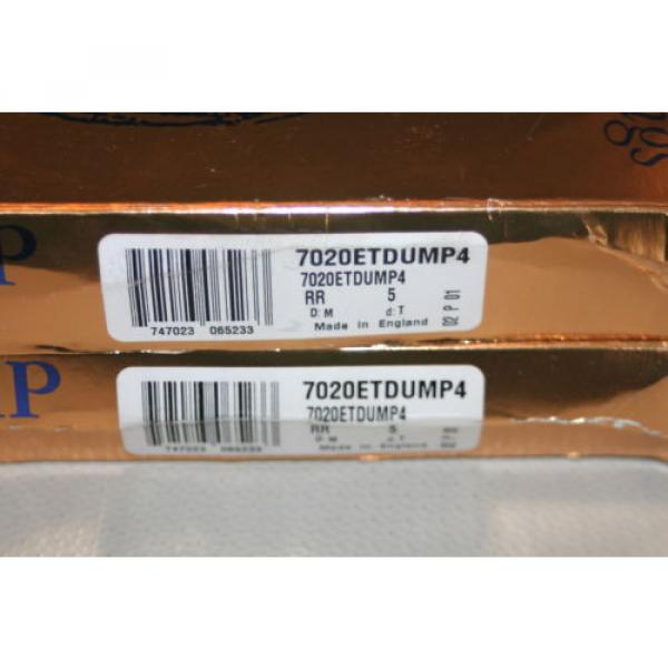 Tapered Roller Bearings New  530TQO780-1  RHP Super Precision Bearings 7020 ETDUMP4 (2MM9120.WI.DUM) #2 image
