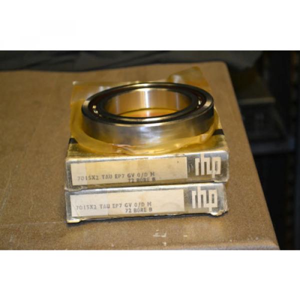 Inch Tapered Roller Bearing (Lot  M284148DW/M284111/284110D  of 2) RHP Preceision 9-7-5 Bearings, 7015X2 TAU EP7 GV 0/D M, 72 BORE B #1 image